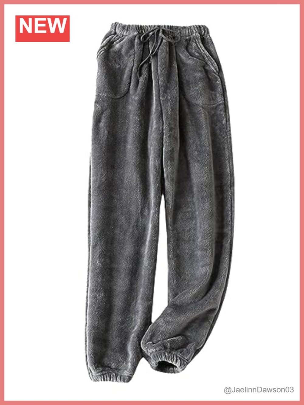 Fleece Pajama Pants Fuzzy Lounge Bottoms Warm Fluffy Sleepwear Pockets